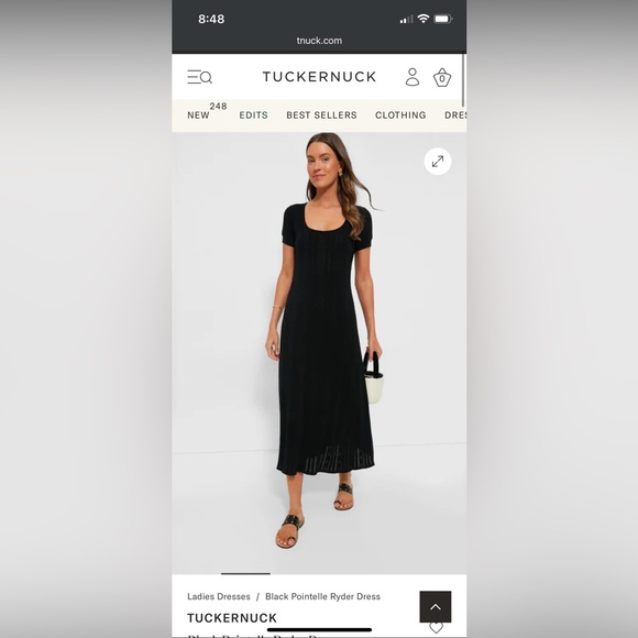Tuckernuck Black Pointelle Dress - Picture 1 of 4